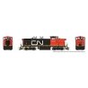 GMD-1 4-Axle Version - ESU LokSound 5 Sound and DCC -- Canadian National 1904 (black, red,red cab & short hood, Noodle Logo), HO