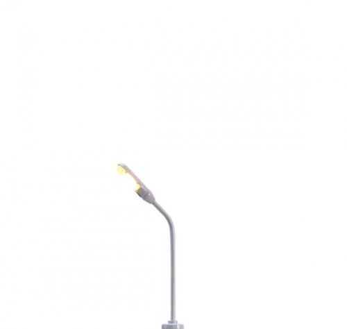 Single Curved-Arm LED Light with Plug and Socket Base -- 1-7/8′ 4.8cm, N, Brawa Modellspielwaren 83000