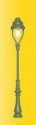 Standard Gas Lamp -- Green Mast, Warm White LED, 2-3/16′ 5.6cm Tall, HO, Viessmann Modellspielwaren 6728