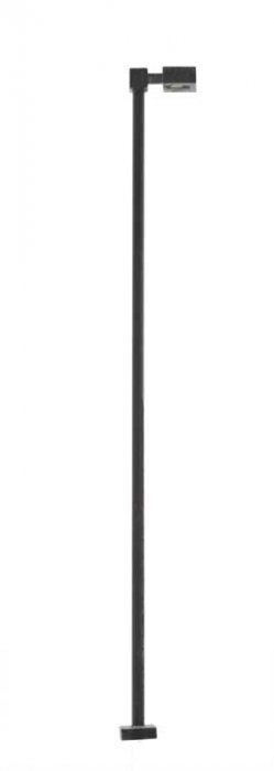 Single-Arm Square LED Light 3-Pack -- Black (cool white LED) 30 Scale Feet Tall, HO, Atlas Model Railroad Co. 70000208