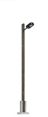 Wooden-Mast Streetlights -- 2-3/4′ 7cm, HO, Busch Gmbh & Co Kg 4159
