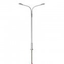 Double-Arm Streetlight 3-Pack - Cool White LED -- Silver, N, Atlas Model Railroad Co. 70000154