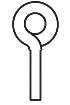 Lift Rings -- .012′ Wire pkg(20), HO, Cal Scale 501