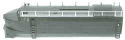 PRR Induction Phone Antenna Supports for Diesels (Brass Castings, less wire) -- Baldwin RF-16 `Shark`, HO, Cal Scale 409