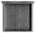 Victorian Baggage Door -- 72 x 80` Scale, .48 x .515` Opening pkg(4), N, Tichy Train Group 2545