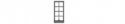 4-4 Double-Hung Window with Glazing -- 26 x 63` Scale (Fits .20 x .435` Opening) pkg(12), N, Tichy Train Group 2541