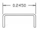 Grab Irons (.012` Wire) -- Scale 21` Straight - pkg(20), HO, Cal Scale 508