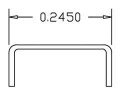 Grab Irons (.012` Wire) -- Scale 21` Straight - pkg(20), HO, Cal Scale 508