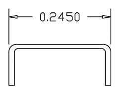 Grab Irons (.012` Wire) -- Scale 21` Straight - pkg(20), HO, Cal Scale 508