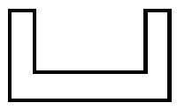 Styrene Structural Shapes - Deep Channels -- 1/16 x 10′ Long pkg(10), All Scales, Plastruct Inc 90581