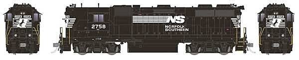 EMD GP38 High Nose - Sound and DCC -- Norfolk Southern 2758 (black, white), HO, Rapido Trains Inc 38517