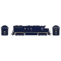 EMD GP38 Low Nose - Sound and DCC -- Baltimore & Ohio 3824 (blue, yellow), HO, Rapido Trains Inc 38507