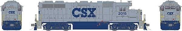 EMD GP38 Low Nose - Sound and DCC -- CSX 2039 (solid gray, blue lettering), HO, Rapido Trains Inc 38510