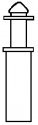 Smoke Jacks & Vents -- Smoke Jack pkg(4), HO, Alexander Scale 2703