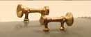 Air Horns (Unpainted Brass Casting) -- Leslie A-200 Standard for F Units (1 Pair), HO, Cal Scale 542