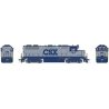 EMD GP38 Low Nose - Sound and DCC -- CSX 2046 (gray, blue cab trim and lettering), HO, Rapido Trains Inc 38512