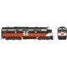 EMD FL9 Rebuilt/Modernized Version - Sound and DCC -- Connecticut DOT 2027 (black, red, white, McGinnis Lettering), HO, Rapido T