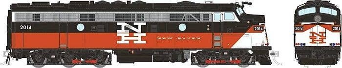EMD FL9 Rebuilt/Modernized Version - Sound and DCC -- Connecticut DOT 2027 (black, red, white, McGinnis Lettering), HO, Rapido T