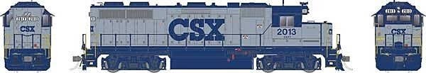 EMD GP38 Low Nose - Sound and DCC -- CSX 2013 (gray, blue cab trim and lettering), HO, Rapido Trains Inc 38511