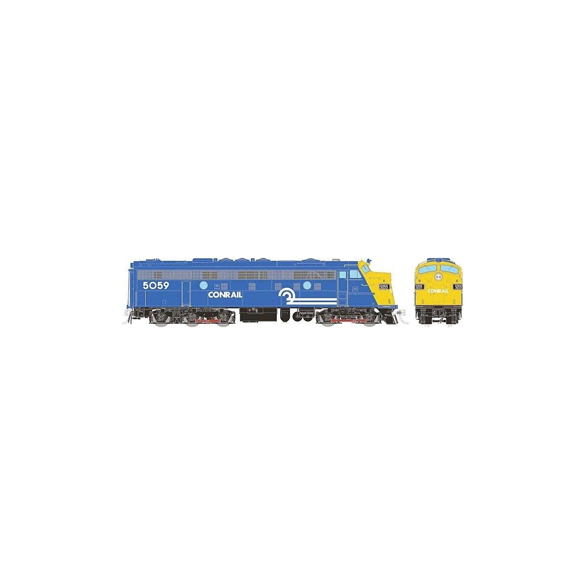 EMD FL9 - Sound & DCC -- Conrail 5059 (blue, yellow), HO, Rapido Trains Inc 14568