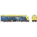 EMD FL9 - Sound & DCC -- Metro North 5036 (Patched, blue, yellow), HO, Rapido Trains Inc 14569