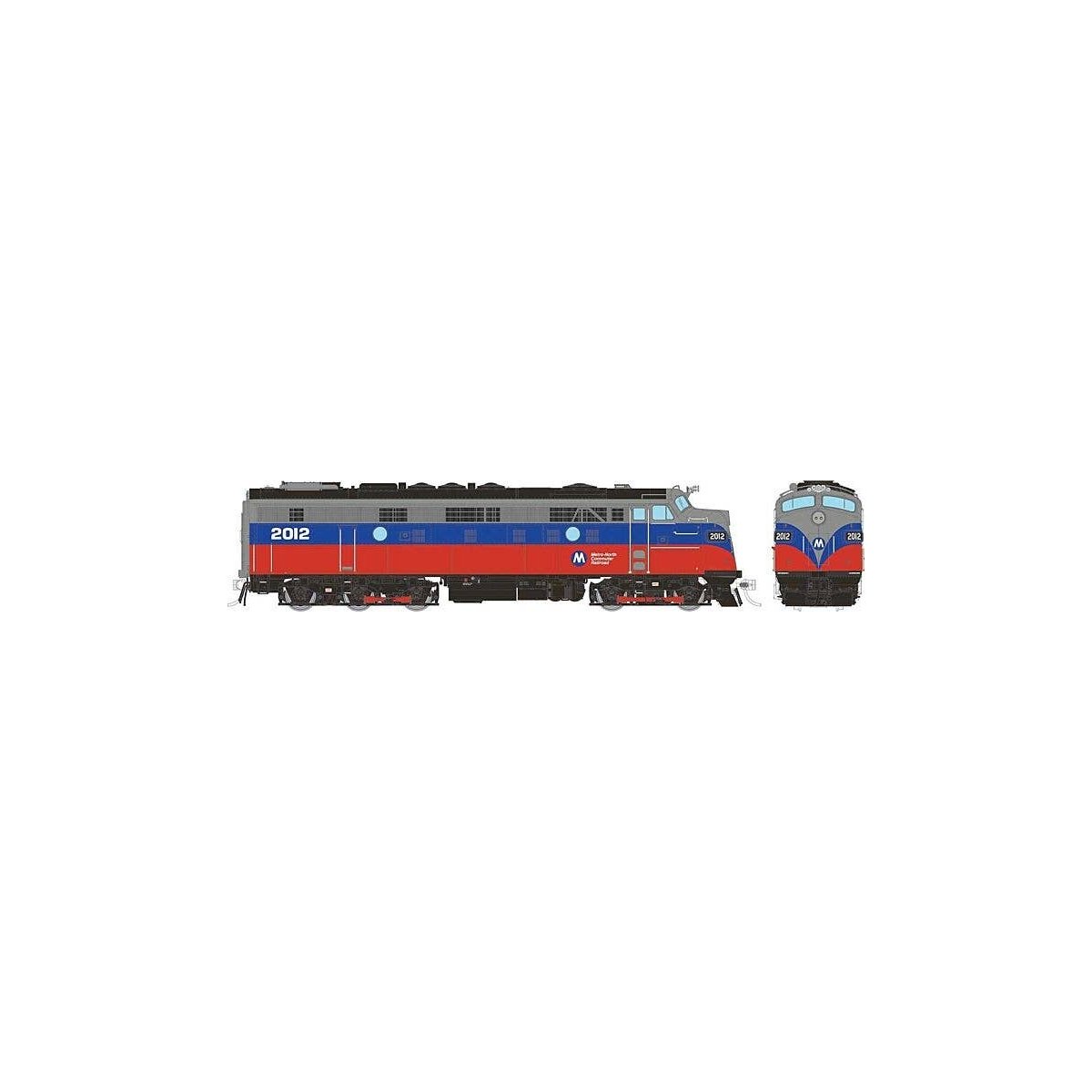 EMD FL9 Rebuilt/Modernized Version - Sound and DCC -- Metro North 2012 (red, blue, silver), HO, Rapido Trains Inc 14624