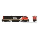 GE Dash 8-40CM - Sound and DCC -- Canadian National 2437 (black, white, red, gray, North America Logo), HO, Rapido Trains Inc 24