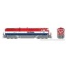 GE Dash 8-40CM - Sound and DCC -- British Columbia Railway 4607 (red, white, blue), HO, Rapido Trains Inc 24515
