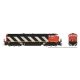 GE Dash 8-40CM - Sound and DCC -- Canadian National 2423 (Stripes Scheme, black, white, red), HO, Rapido Trains Inc 24505