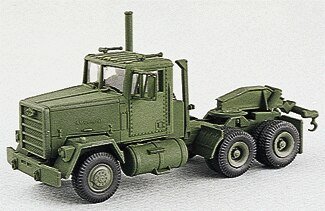 Military - US/NATO (Modern) - Heavy Trucks -- M915 3-Axle Wrecker with Towing Gear, HO, Trident Miniatures 90053