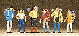 Recreation & Sports -- Hikers, HO, Preiser Kg 10113
