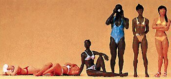 People In Swimsuits pkg(6), O, Preiser Kg 65328