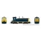 EMD SW9 - ESU LokSound and DCC -- Santa Fe 2424 (Bookend, blue, yellow), HO, Rapido Trains Inc 27562