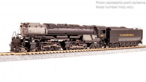 Clinchfield Challenger 4-6-6-4, 670, Black & Graphite, Coal Tender, No-Sound / DCC-Ready, N, BLI, 8659