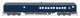 WAB Baggage-Combine Car 598, Blue w/ Imitation Gold, HO, BLI, 9751