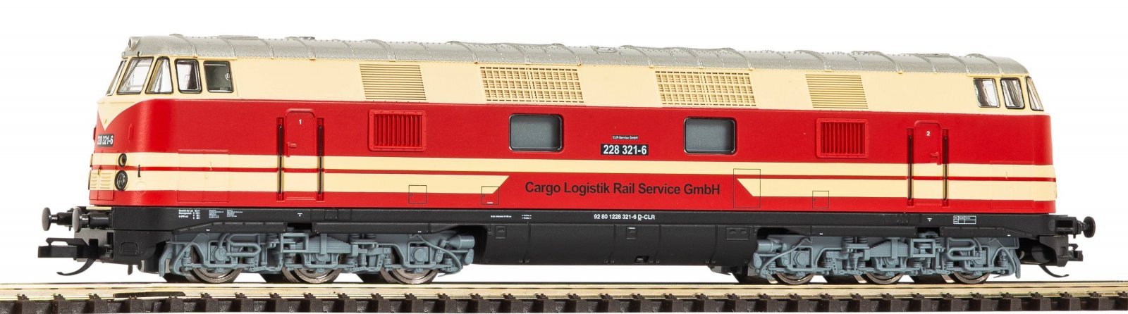 TT-Diesel Locomotive BR 228 Cargo Logistik VI + DSS PluX16, TT, PIKO 47287