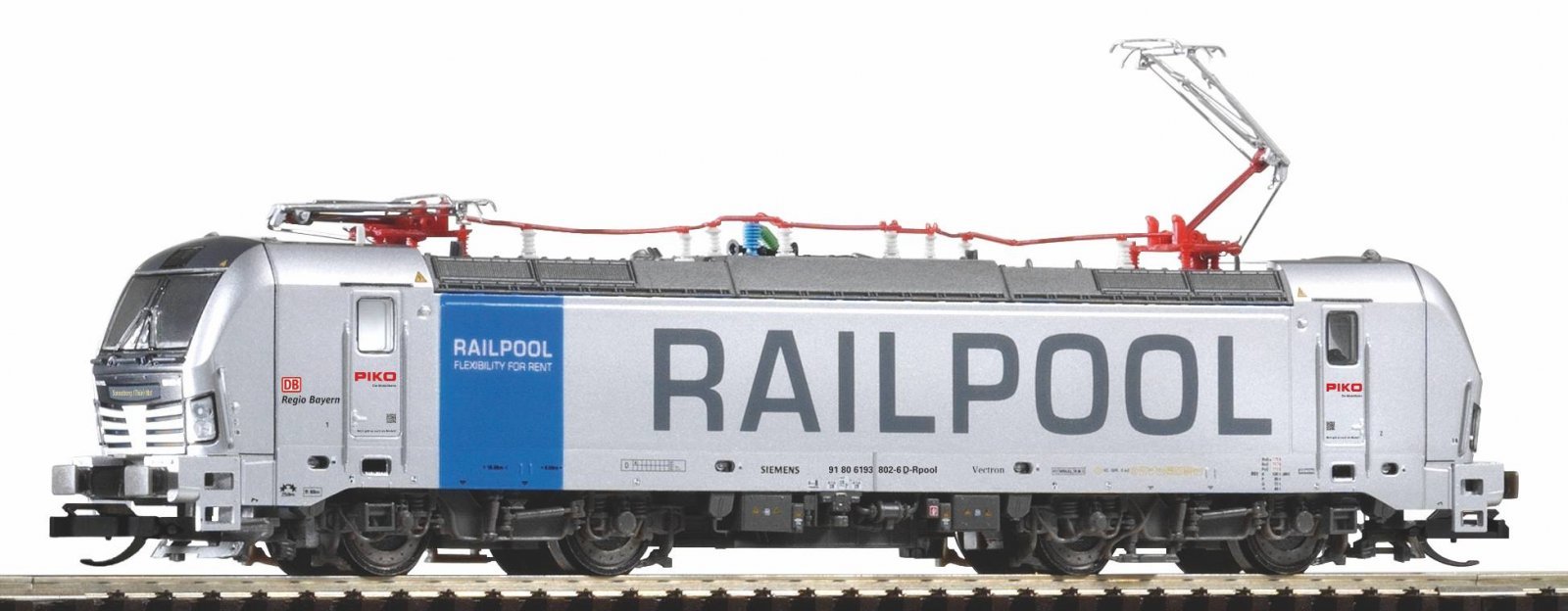 TT Electric Locomotive BR 193 Railpool PIKO VI, TT, PIKO 47392