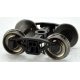 PRR Coil Semi-Elliptical Freight Trucks with Metal Wheels - 1 Pair - H0 - Walthers 6-40194