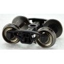 PRR Coil Semi-Elliptical Freight Trucks with Metal Wheels - 1 Pair - H0 - Bowser 40194