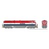 GE Dash 8-40CM - Sound and DCC -- British Columbia Railway 4621 (red, white, blue, yellow Frame Stripe), HO, Rapido Trains Inc 2