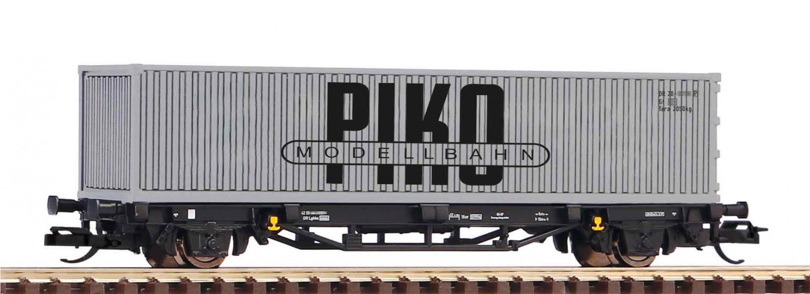 Container car w/40' PIKO cont. IV, TT, PIKO 47726