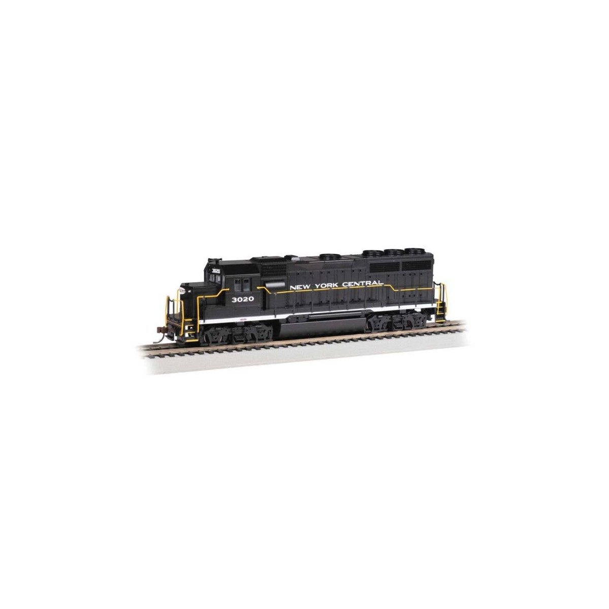 EMD GP40 - Sound and DCC -- New York Central 3020 (black, white), HO, Bachmann Industries 66311