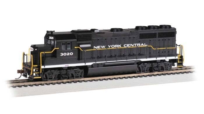 EMD GP40 - Sound and DCC -- New York Central 3020 (black, white), HO, Bachmann Industries 66311