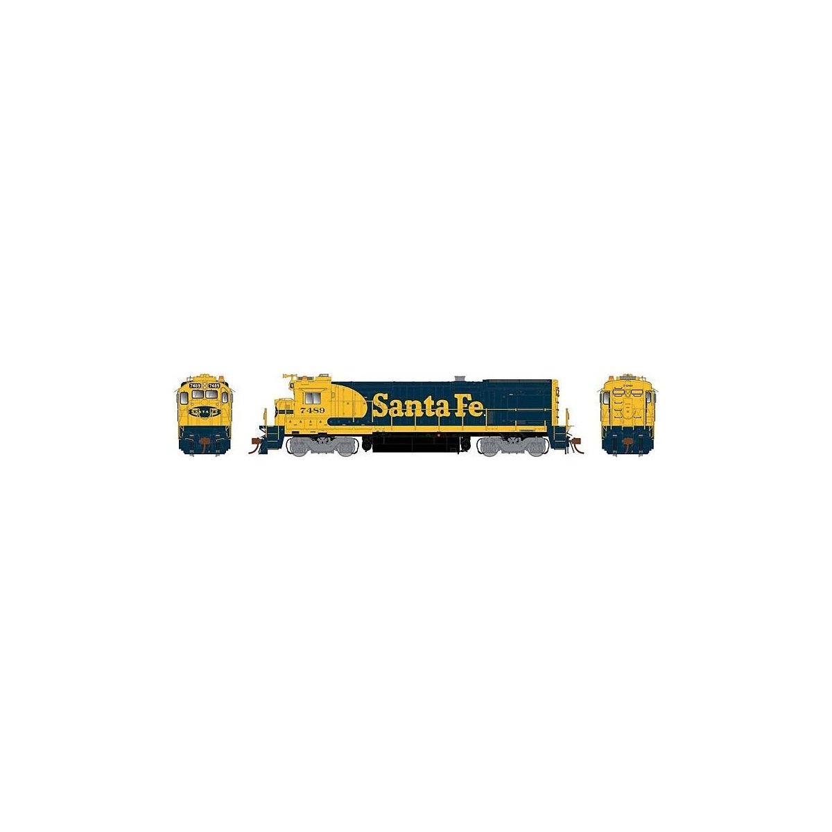 GE B36-7 - LokSound and DCC -- Santa Fe 7499 (Warbonnet, blue, yellow), HO, Rapido Trains Inc 18505
