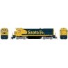 GE B36-7 - LokSound and DCC -- Santa Fe 7499 (Warbonnet, blue, yellow), HO, Rapido Trains Inc 18505