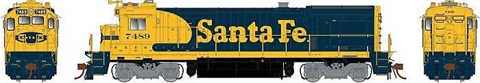 GE B36-7 - LokSound and DCC -- Santa Fe 7499 (Warbonnet, blue, yellow), HO, Rapido Trains Inc 18505