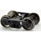 70 Ton Roadrailer Trucks with Metal Wheels - 1 Pair - H0 - Walthers 6-40196