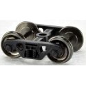 70 Ton Roadrailer Trucks with Metal Wheels - 1 Pair - H0 - Bowser 40196