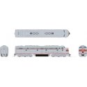 EMD E8A - Sound and DCC -- Chicago, Burlington & Quincy 9945A (silver, red), HO, Rapido Trains Inc 28506