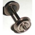Metal Wheels - with Needlepoint Axle pkg 20 - H0 - Bowser 40199
